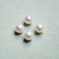 10pcs 6mm off-white No-hole pearl