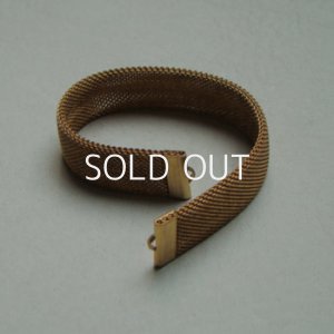 画像1: 13mm flat mesh chain bracelet finding