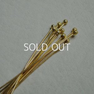 画像1: 10pcs brass 60mm ball head pin