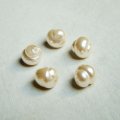 5pcs 8mm1/2 drilled swirl pearl