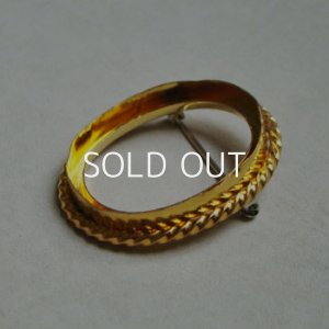 画像2: brass 30x22 OV brooch finding