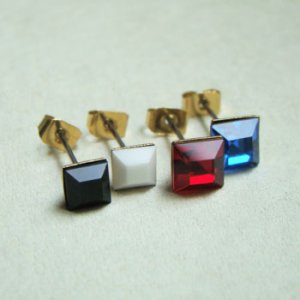 画像2: square stone pierce finding