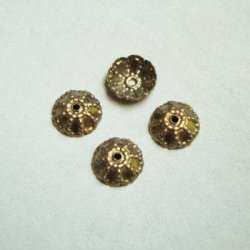 画像1: 2pcs 8mm brass cap