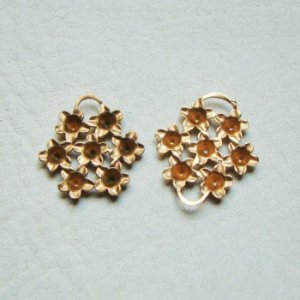 画像3: brass 7-flowers setting 1R connector