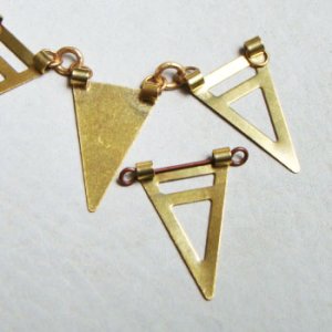 画像3: 2pcs 17x27 cut out Triangle connector
