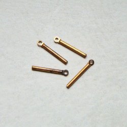 画像1: 2pcs brass 16mm stick charm