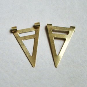 画像1: 2pcs 17x27 cut out Triangle connector