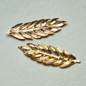 画像1: GP 46x14 fern leaf stamping