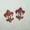 画像2: Red enamel  Fleur De Lis stamping (2)