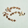 copper Ivy leaves long stamping