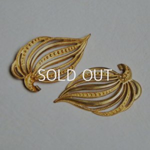 画像3: brass 56×33 leaf setting stamping