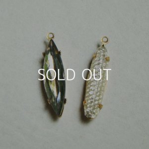 画像2: 23x5.5mm navette "Black Diamond"