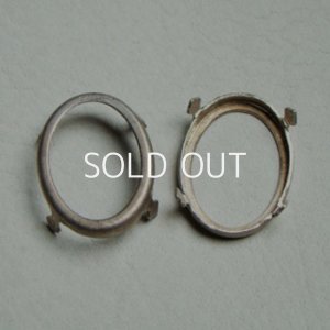 画像1: AS 25x18 oval fancy prong setting