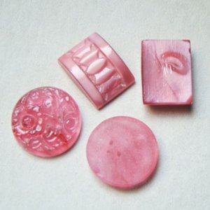 画像4: 9pcs Pink floral glass set "C"