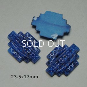 画像2: 11pcs Lapis floral glass set "D"