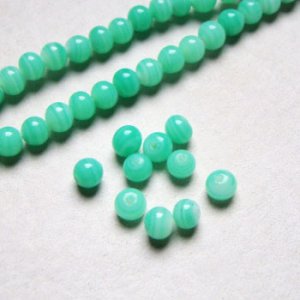 画像1: 10pcs 6x5 semi-round "Light Jade"