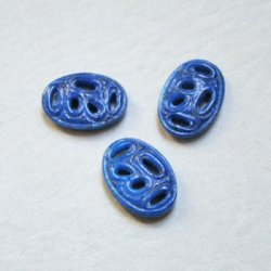 画像1: 18×13 Lapis oval cut out beads