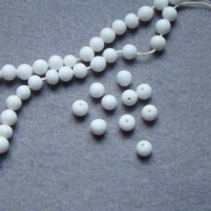画像1: 10pcs 4×3 semi-round  "White"