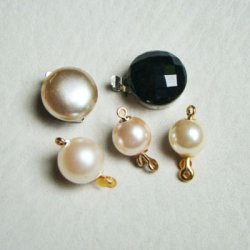 画像2: 8mm Pale Pink pearl clasp