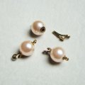 8mm Pale Pink pearl clasp