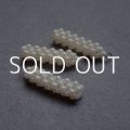 3mm pearl woven drop charm
