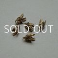 4pcs brass 4-petal tiny end cap