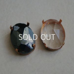 画像2: 24x17 OV Hematite plastic cabochon