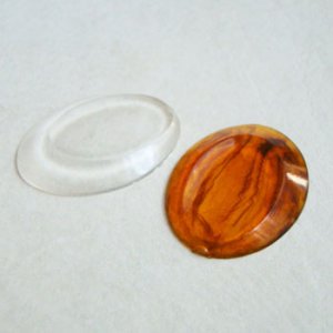 画像2: 40x30 OV plastic cabochon "Clear"