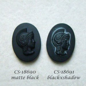 画像4: 25x18 OV Matte Black warrior cameo