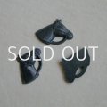 Matte Black acrylic Horse Head cabochon