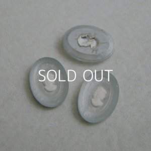 画像1: 18x13 "Clear/ White"  lady intaglio