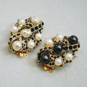 画像4: 38x28 "GP/ Jet" rhinestone clasp / brooch finding
