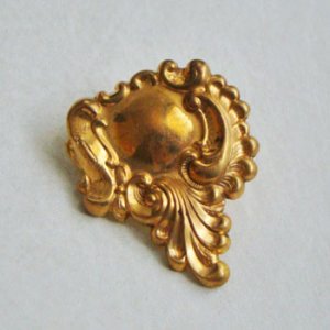 画像3: brass 45x36 "Rococo" pierce finding