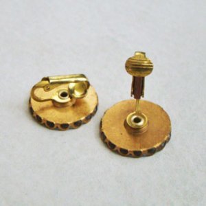 画像2: brass 18mm lace earring base