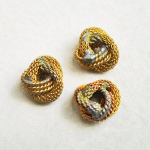 画像2: 13mm brass mesh /rope knot finding