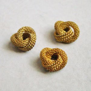画像1: 13mm brass mesh /rope knot finding