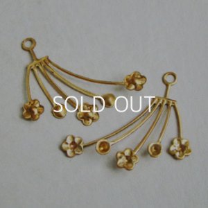 画像1: 32x32 floral setting charm