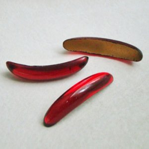 画像1: "Ruby Red" 45x10 long arched stone