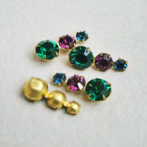 画像1: SW 3-color gradation rhinestone finding