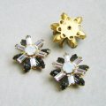 SW "Brass/Multi" rhinestone flower finding