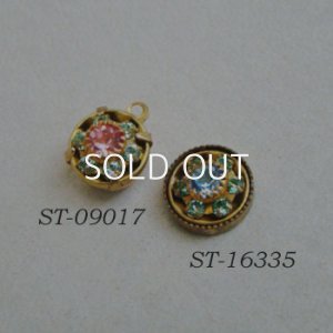 画像3: SW 9mm "Rose/ Peridot" rhinestone finding