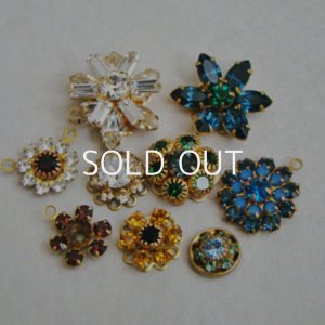 画像4: SW 9mm "Rose/ Peridot" rhinestone finding
