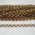 brass 5mm round link chain