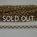 brass 5mm round link chain