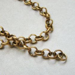 画像2: brass 5mm round link chain