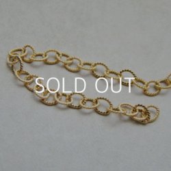 画像2: 5.8x4 brass textured chain