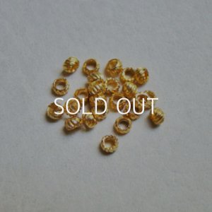 画像1: 10pcs brass 3〜3.5mm swirl beads