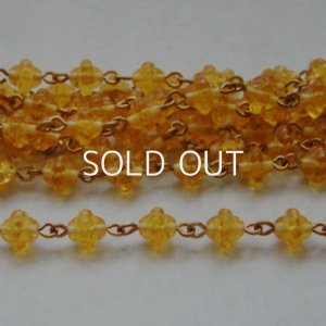 画像1: 8mm Topaz rosary chain