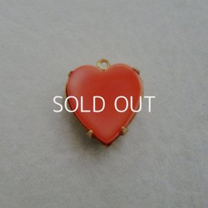 画像2: 15x14 heart Coral cabochon