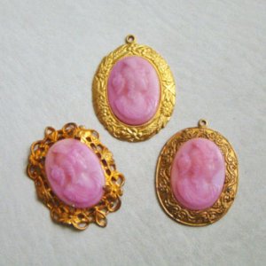 画像4: 19x14 oval floral pendant setting